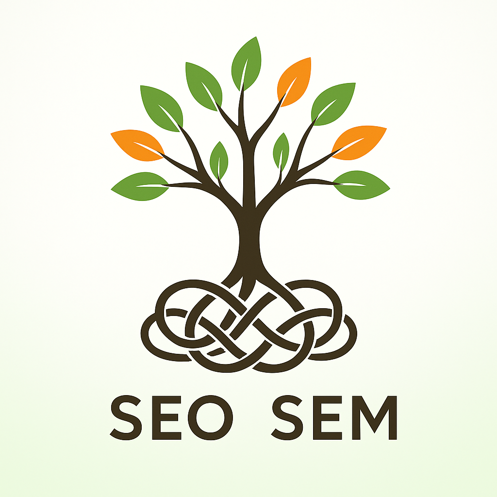 Páginas web Oviedo diseñadas con estrategia SEO representadas por una estructura ramificada abstracta.